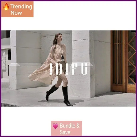 Women's Knee High Boots Square Toe Kitten Heel Side Zipper Comfortable Fall